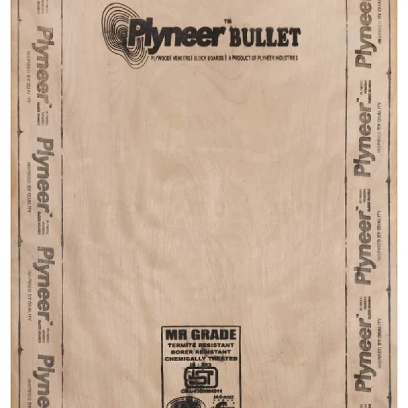 Plyneer Bullet 8 ft. x 4 ft. 18 mm MR Plywood