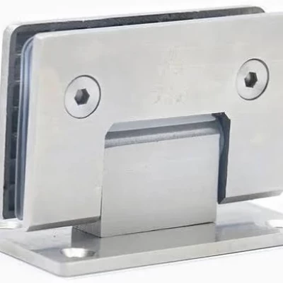 High Quality NED-4913 90 Degree Open 304 Stainless Steel Wall Mount Glass Shower Door Hinge For Home Bathroom Furniture